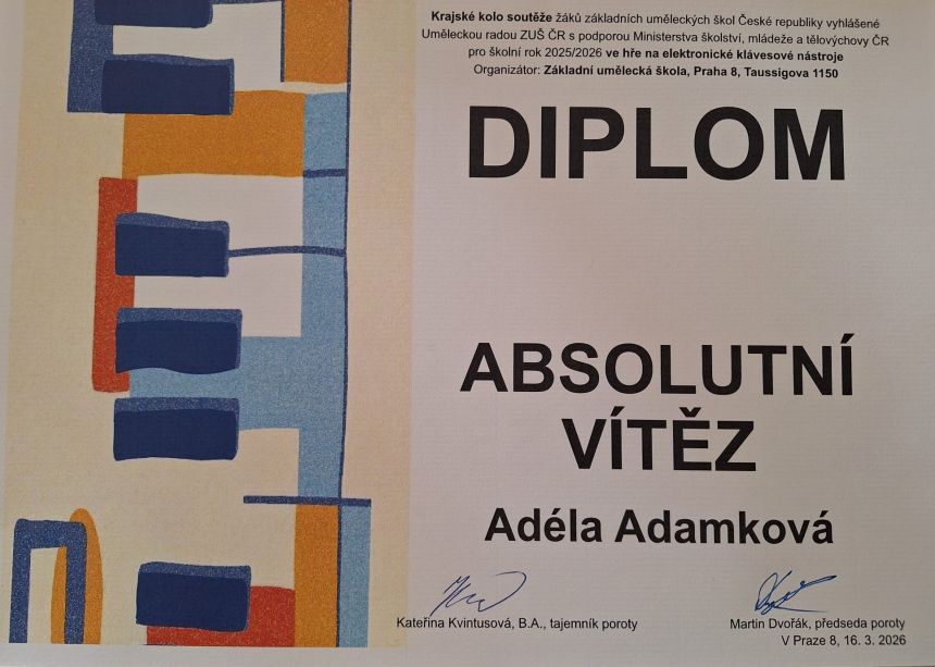 Krajské kolo soutěže ve hře hře na elektronické klávesové nástroje