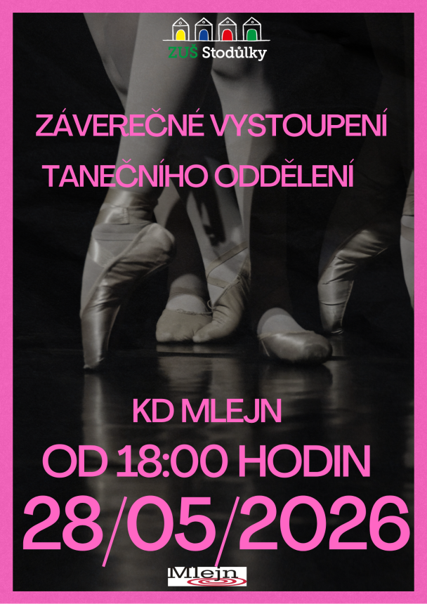 Závěrečné vystoupení Tanečního oboru
